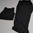 Tank Top And Long Skirt Black Medium