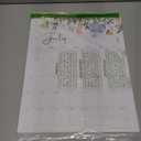 Cabbrix Wall Calendar 2025, 18 Monthly Calendar from Jan 2025 - Jun 2026, 15 x 12 Inches, Hanging Hook, Twin-Wire Binding, Floral Design Calendar for Easy Organizing (Flora)