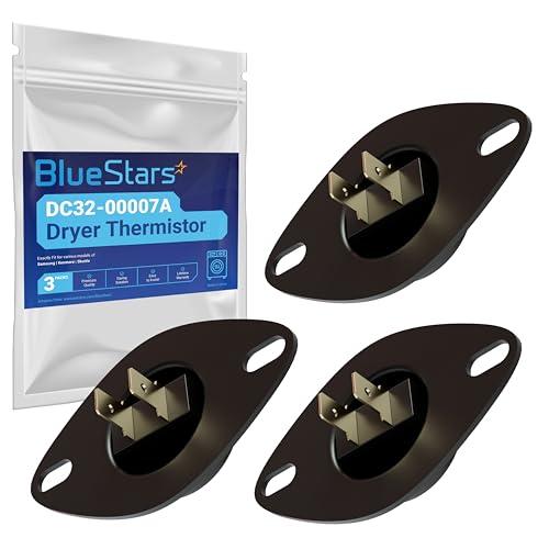 BlueStars UPGRADED DC32-00007A Dryer Thermistor DIRECT - Compatible with Samsung & Kenmore Dryers - Replaces PS4204984 AP4201716 N3S1-K41 2068429 PS2461163 EAP2461163 - Pack of 3