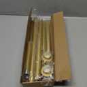 Shower Curtain Rod, 1" Diameter Heavy Duty Tension Shower Rod, Non Slip Adjustable 28-102 inch No Drilling Shower Curtain Rods Spring Tension For Bathroom, Shower Stall, No Rust, Chrome Gold