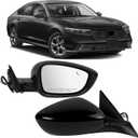 Right Passenger Side Mirror Compatible with Honda Accord (Hybrid) 2023 2024 2025,w/Blind Spot Monitor/Power Adjustable Glass/Manual Folding,7625830BA01(5 pins)
