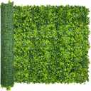 ODTORY Artificial Plant Wall Roll: 48 X120 in (40 sqft) UV-Anti Ivy Privacy Fence Screen Faux Greenery Panels Backdrop Boxwood Ivy Vine Leaf Hedge Fence for Indoor Outdoor Green Decor
