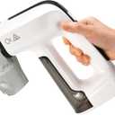 Vacuum Steamer for Clothes, 3200Pa Suction Handheld Clothes Steamer, Dual Mode, LED Display, Portable Travel Steamers for Clothes, Steaming & Ironing 2 In 1, 160ml Water Tank (for 110-120V) - White