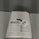 100% Blackout Shield Linen Blackout Curtains for Bedroom 84 Inches Long, Back Tab/Rod Pocket Living Room Drapes, Thermal Insulated Blackout Curtains 2 Panels Set, 50" W x 84" L, Cream