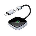 Wireless CarPlay Adapter, Wireless Car Screen Adapter for iPhone-Easily Upgrade Wired CarPlay to Unwired Connectivity, Includes USB-A to USB-C Dongle, Plug & Play for iPhone (iOS 10 and Above)