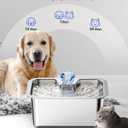 Stainless Steel Water Fountain for Large Dogs 3-Gallon Extra-Large Capacity Pet Water Dispenser Multi-Pet Compatible Drinking Bowl Easy to Clean Quiet Pump Design