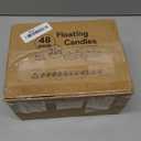 White Floating Candles 2 inch, 48 Pack Floating Candles 5-6 Hours Long Burning, Unscented Floating Candle for Centerpieces, Wedding, Christmas Lights, Romantic Night for Her/Him Set