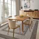 Garvee Printed Rug (Not Woven!) Farmhouse Living Room Area Rug 8x10 Non-Slip Washable Rugs, Braided Print Large Carpet, Stain Resistant Ultra-Thin Foldable Floor Cover for Nursery Dining Room