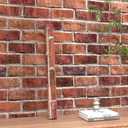 Rugreat Red Brick Peel and Stick Wallpaper Faux Brick Contact Paper for Cabinets Self Adhesive Removable Wallpaper for Backsplash Waterproof Textured Contact Paper for Fireplace Vinyl 17.3inW 393inL