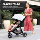 Baby Jogger City Mini GT2 Single Stroller, Eco-Friendly Series, Baby Stroller with Four-Way Use with the Included Infant Car Seat Adapters, Leatherette Handle and Belly Bar, Slate Fog