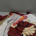 QIVICIMA Mens Halloween Christmas Shirts Funky Button Down Shirts Party Aloha Shirt Santa Print Holiday Hawaiian Tops (X-Large, Af Thanksgiving)