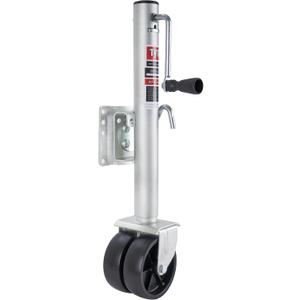 TYT 2000 lbs Boat Trailer Jack with Wheel, Heavy Duty Marine Swivel Trailer Jack with 6 Inch Dual Wheels, 12 inches Lift, Zinc-Plated Finish for Boat, RV, Trailer, Camper