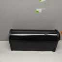Architectural Mailboxes 8830B-10 Winston Nickel Flag Post Mount Mailbox, Medium, Black