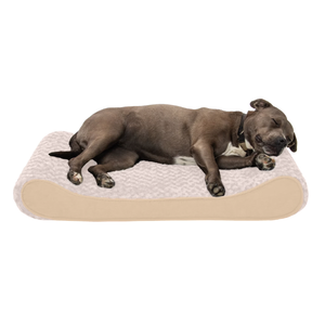 Ultra Plush Luxe Lounger Pet Bed Large 24x36 Cream (Cover)