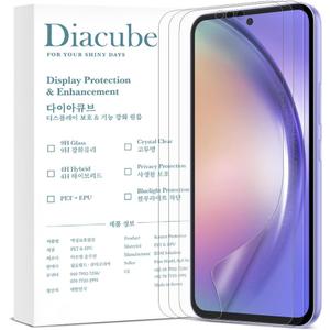 [3-Pack For Samsung Galaxy A54, Anti-Glare Matte Screen Protector, [Support Fingerprint Unlock], Anti-Fingerprint, Full Coverage, Bubble-Free Easy Installation with Alignment Jig