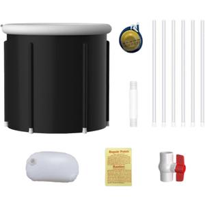 Folding Bathtub - Family Soaking Baths Tub | Leakproof Basket Large Bathtub for Backyard Patio Bathroom Beach Trip Home Camping Travel Family Garden
