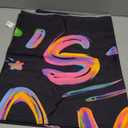 Ralxion Glow in The Dark Party Supplies - Neon Party Backdrop, Blacklight Reactive Graffiti, UV Blacklight (5 x 3 ft)