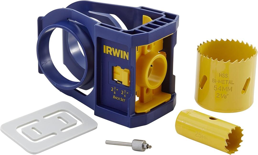 IRWIN Tools Door Lock Installation Kit, Bi-Metal (3111002), Blue