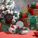 30 Set Christmas Appreciation Gift for Coworkers Bulk Thank You Ornaments May You Be Proud of The Work Xmas Tree Shiny Acrylic Hanging Decor with Card Gift for Employee Staff Office Teacher