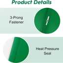 2-Pocket Folders with 3 Prongs,60-Pack Plastic Folders with Pockets and Prong Holds Letter Size Paper, Plastic Pockets Folder for School, Office and Home, Green