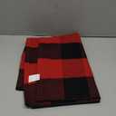 Christmas Rugs Red and Black Plaid, 28 x 43 Area Rug Outdoor Indoor Front Porch Doormat Cotton Hand-Woven Layered Door Mats for Entryway Patio Entryway Laundry Bedroom Living Room