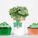 St Patricks Day Decorations, Farmhouse Spring Table Centerpieces Irish Decor for Home, Shamrock Mason Jars, Irish Decorations For Home, Saint Patricks Day Decorations Tiered Tray Party Decor