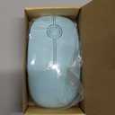 VssoPlor Wireless Mouse, 2.4G Slim Portable Computer Mice with Nano Receiver for Notebook, PC, Laptop, Computer (Mint Green)