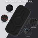 PAWDIARY Switch 2 Carrying Case Black Hardshell Pouch, Portable Travel Bag for Switch 2 Console & Controller, Large Capacity Switch 2 Accessories Bag Storage with 10 Game Card Slots