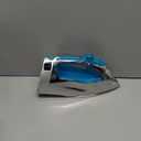 Sunbeam Turbo Steam Iron 1400W Quick Heat Stainless Steel Soleplate Shot of Steam Horizontal and Vertical 3 Way Auto Off 240ml Water Tank White Teal