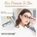 OCCI CHIARI Reading Glasses for Round Face Women Lightweight Eye Glasses Designer Readers 2.5