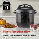 Instant Pot RIO, 7-in-1 Electric Multi-Cooker, PressureCooker, SlowCooker, RiceCooker, Steamer, Saut, Yogurt Maker, & Warmer, Includes App With Over 800 Recipes, 6 Quart