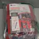 Christmas Ornament Storage Container,Box Stores Up to 96, Adjustable Dividers, Large Organizer Bin to Protect and Store Holiday Dcor (Red)