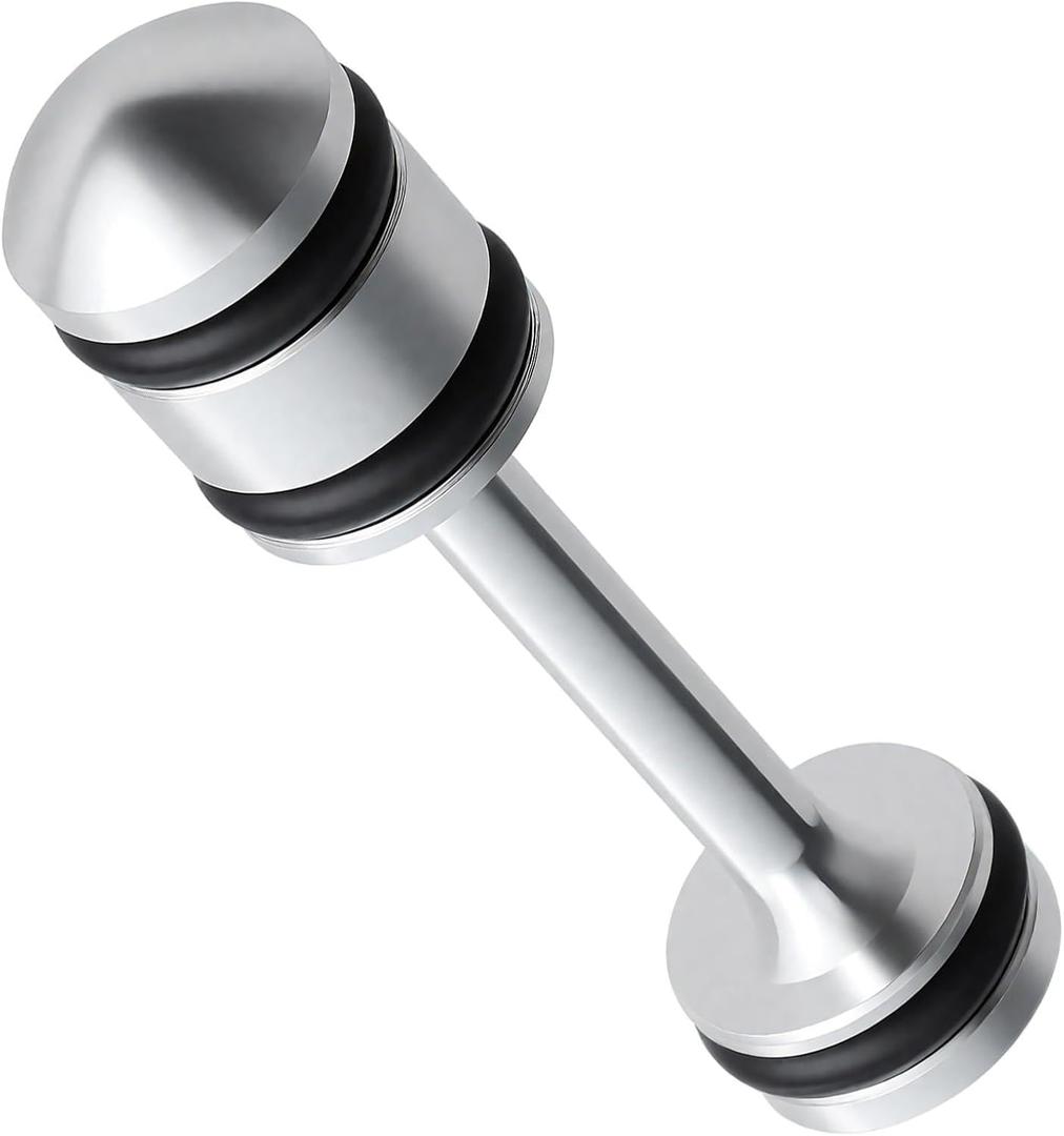 Ls Billet Aluminum Oil Diverter Rear Galley Plug Barbell Fits for GM Gen III & IV LS1 LS3 LS2 LQ4 LQ9 LS6 L92 L33 L99 LS Barbell 6061-T6, with Viton O Ring