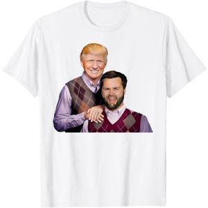 Trump Vance 2024 Brothers Funny Parody Shirt Bros for Men T-Shirt, Size L