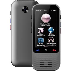 Language Translator Device No WiFi Needed, Upgraded S80 Pro Ai ChatGpt PortableTranslator with 138 Languages, Real-Time Two-Way Voice Offline/Photo/Translation Device for Travel Business Learning (Grey)