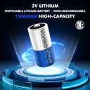 4 x Voniko CR123A Lithium Batteries (2-Pack) – Photo Non-Rechargeable Lithium Battery –3 Volt 123 Battery Lithium 10 Years Shelf Life