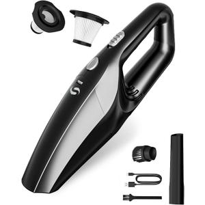 Handheld Vacuum Cordless Mini Car Vacuum Cleaner Portable and Rechargeable with Powerful Suction for Car Home Office and Pet Hair with HEPA Filter and Lightweight