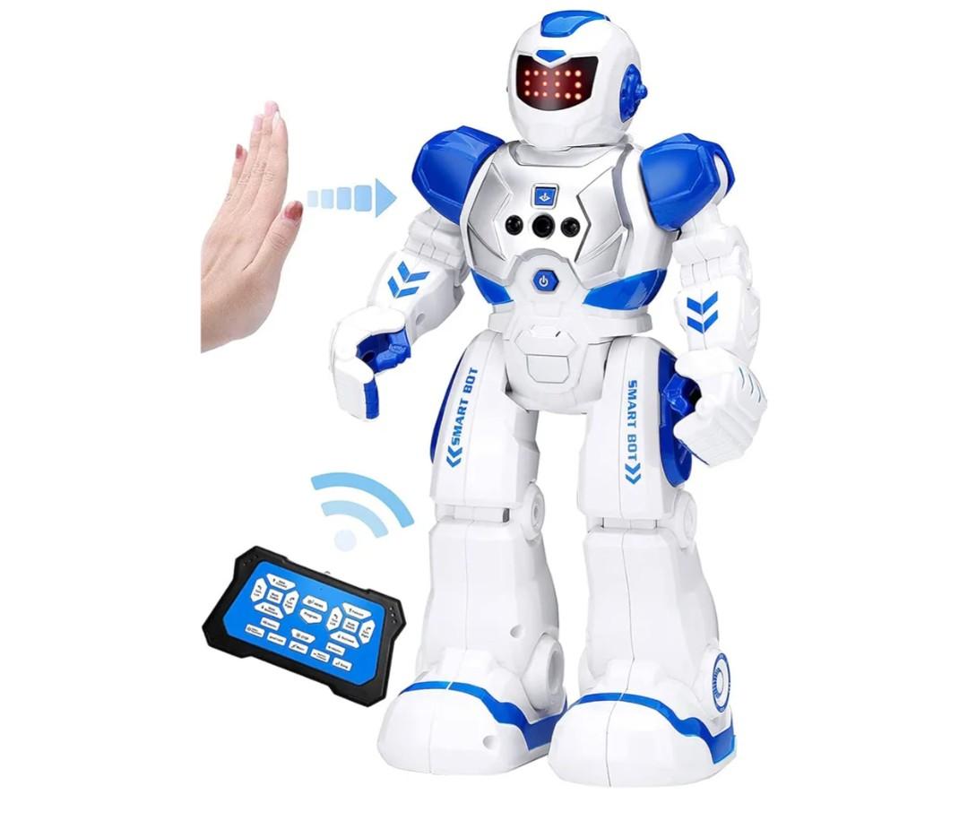 KingsDragon Robots Toy for Kids, RC Gesture Sensing Toy, Interactive Walking Singing Dancing Robot Birthday Presents for Boys Girls Age 6 7 8 9 Years Old