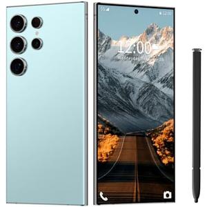 GAMAKOO G24 Ultra Unlocked Phone 8+256Gb,Built in Pen The Phone,Smartphone Battery 6800mAh 6.82" HD Screen,Android 14.0 with 128GB Memory Card Cell Phone,Face ID/5G/Fingerprint Lock/GPS (Cyan, 8+256)