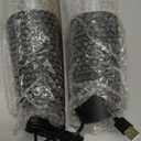 XinXu Upgraded Rechargeable Gravity Electric Pepper and Salt Grinder Set with LED lights,Stainless Steel Automatic Pepper or Salt Grinder Mill Shaker Refillable with Adjustable Coarseness,(Black)