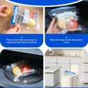 Gezan Zipper seafood boil bags Microwave Steamer Bag Food Storage Ziploc Freezer Bags Cooking Bag for Vegetables,Potatoes and Meat(20)