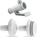 Above Ground Pool Filter Parts Kit with Swimming Pool 1.25-inch Inlet Nozzle and Outlet Filter Hose Holder