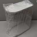 SYNCVIBE Rice Dispenser 22-25 Lbs Rice Storage Container with Measuring Cup Moisture Proof, Large Cereal Dry Food Storage, Household Airtight Food Dispenser for Kitchen Pantry Organization (White)