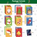 2 x OHOME Stocking Stuffers - Christmas Card Game Snowman Sock Cane Bell Hat for Family Kids Adults Teens Games - Wildly Entertaining & Easy to Learn - 2-8 Players