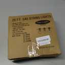 LED Outdoor String Lights 25Ft Orange Purple and Green Halloween Lights Outdoor with 27 Shatterproof LED Globe Bulbs, Connectable Halloween Decorations Lights for Home Patio Garden Christmas Party