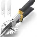 Miter Shears for Molding, RAINHOL Trim Cutter Hand Tool, Adjustable Angle Cutting Tool for Wood Trim Molding, PVC, Vinyl, Trunking, 2 Extra Replacement Blades Included