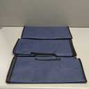 Bonuci 3 Pcs Laundry Sorter Replacement Bags Hamper Cart Removable Replacement Laundry Storage Organizer Bag Hamper Liner, No Hooks 14.76 x 8.66 x 21.65 Inch (Dark Blue)