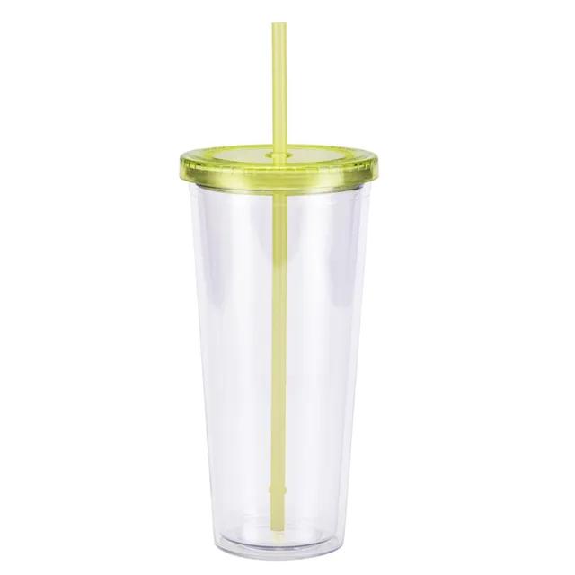 Classic Acrylic Tumbler With Lid And Straw, 26OZ