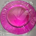 Pack of 50 Hot Pink Charger Plates 13" Plastic Round Charger Plates Dinner Plate With Beaded for Wedding Table Dinner Kitchen Catering Event Party Decoration