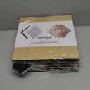 12Pack Acoustic Panels, Self-Adhesive 3D Brick Pattern Sound Proof Panels for Walls, Decorative Sound Dampening Wall Panels for Recording Studios, Offices, Home, 12"12"0.4", Black